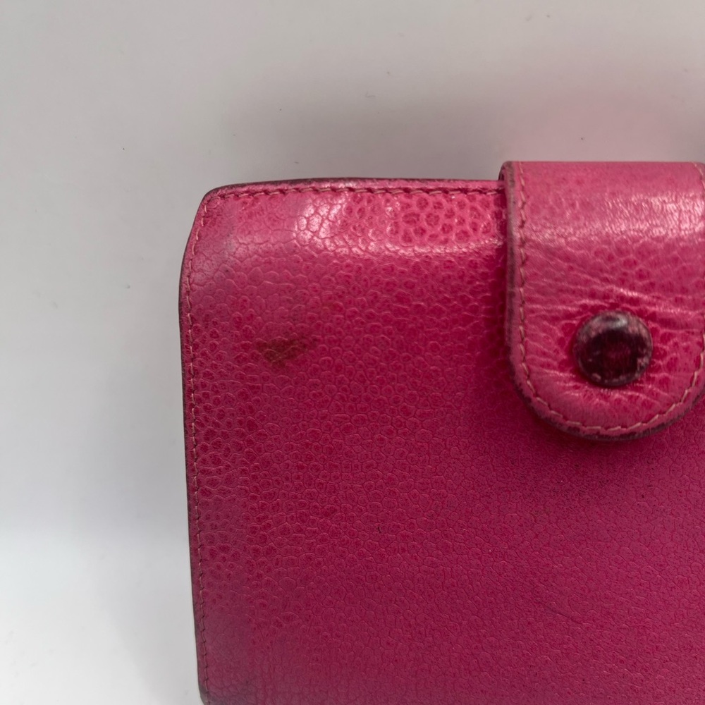 Chanel Pink Caviar Leather Wallet with Iconic CC Logo - Picture 3 of 9